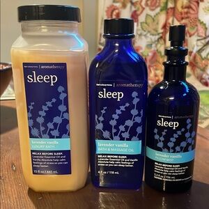 Bath & Body Works Sleep Lavender Vanilla Set (Please Read)